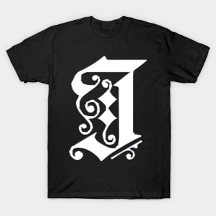 Silver Letter J T-Shirt